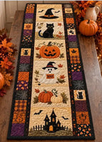 Autumn Spell Quilted Table Runner – Instant Cozy Fall & Halloween Vibe