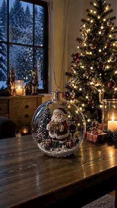 🎄Glowing Christmas Diorama Ornament✨