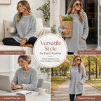 ⏳LAST DAY SALE ONLY ￡15.99!!🔥☁️ Cozy Warmth, Easy Everyday Style | Women's Brushed-Lined Pocket Top