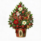 🌲 Pop-Up Christmas Tree Card ✨ Turns Into Freestanding Festive Table Decor