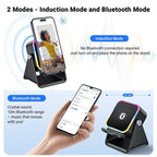 ⏳LAST DAY SALE ONLY ￡13.99!!✨🎅📱 5-in-1 Wireless Speaker Stand – Induction Audio & Phone Holder 🎵💡