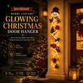 Glowing Christmas Door Hanger | 6 Festive Lighted Designs with Warm Glow, Dimensional Details & Space-Saving Vertical Décor ✨
