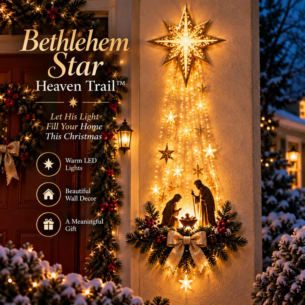 Bethlehem Star of Faith – Lighted Nativity Wall Decor