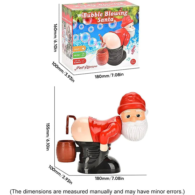 ⏳LAST DAY SALE ONLY ￡11.99!!🎅🎁 50% OFF! Santa Bubble Maker – one-click automatic bubbles with music & lights. Safe rounded edges, perfect Christmas gift for grandkids! 🫧✨