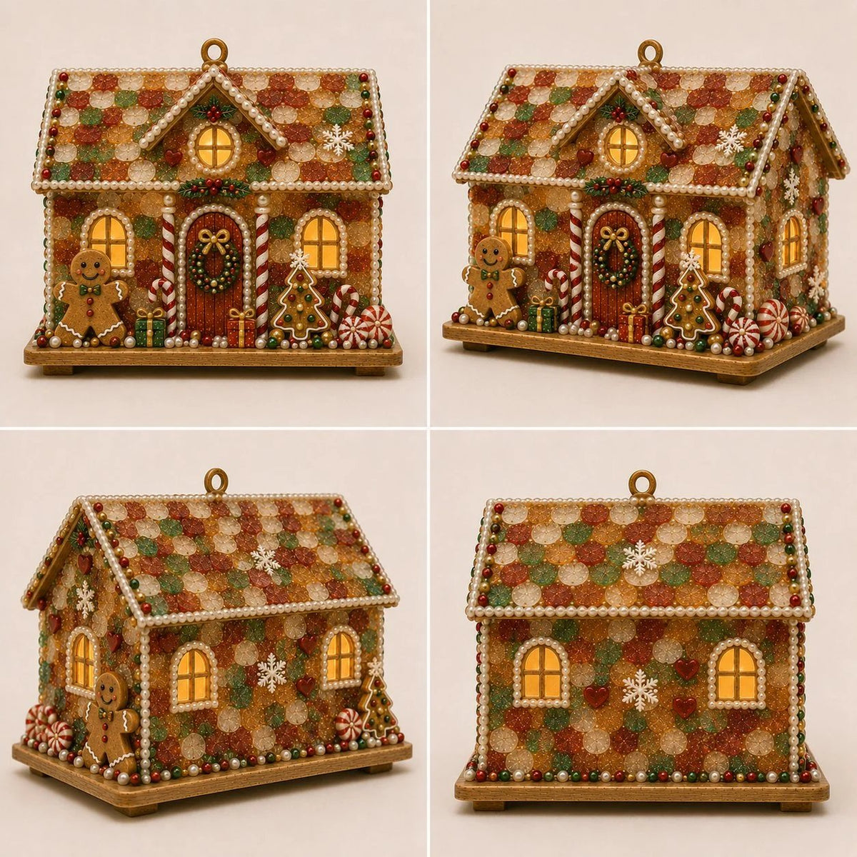 🏡 Beginner-Friendly DIY Glowing Coastal Glass-Style Christmas Cottage Kit Collection
