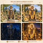 Hecate Moon Goddess Garden Statue