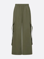 Casual Solid Relaxed Cargo Pants