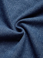 Casual Distressing Cloak Denim Coat