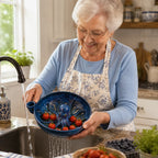 Bold Indigo Octopus Berry Colander