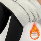 Women's Fleece-lined And Thickened Lamb Wool Leggings, High-waisted, Tight-fitting, Warm Pants For Autumn And Winter.