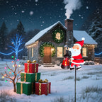 Solar-Powered Santa Claus Garden Stake Light
