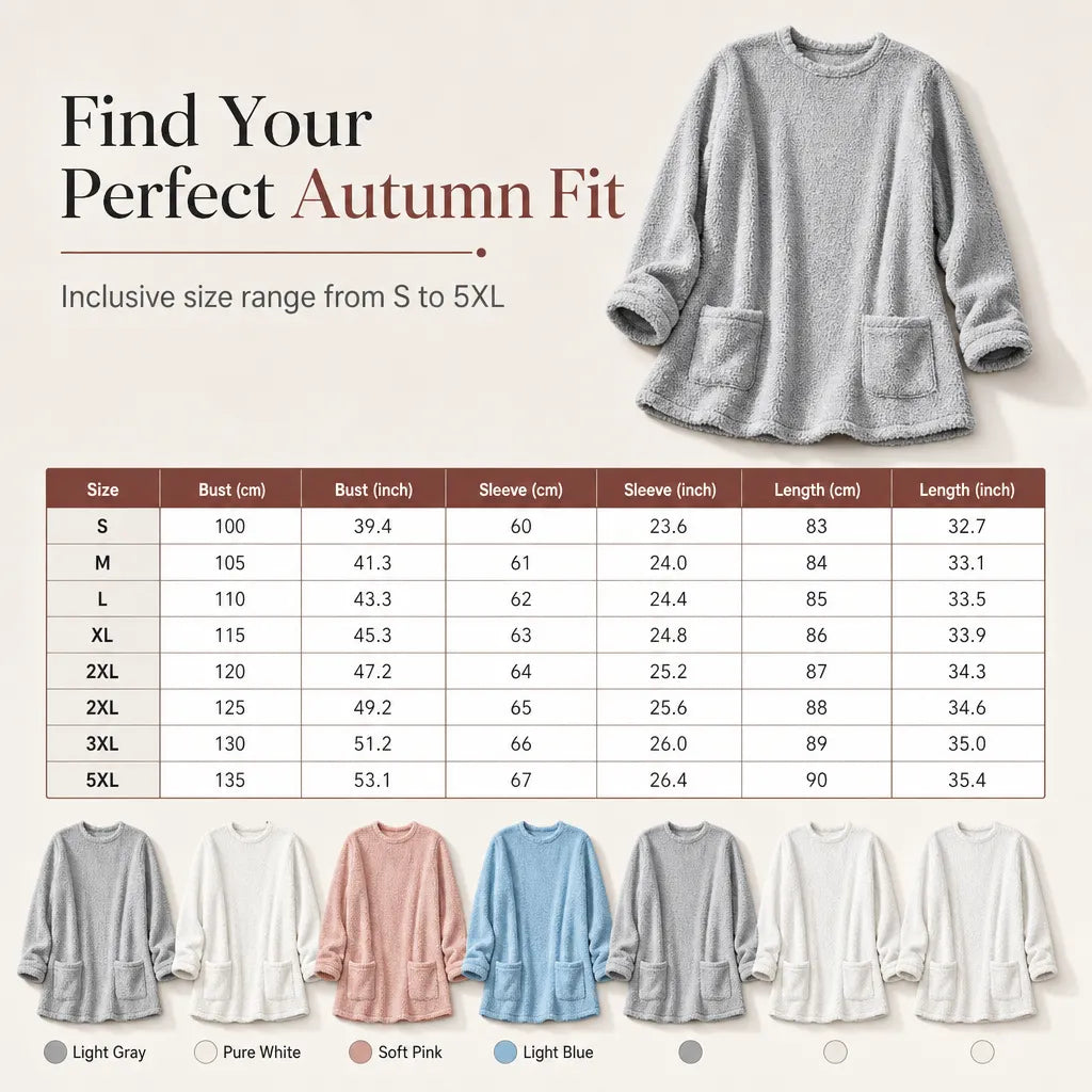 ⏳LAST DAY SALE ONLY ￡15.99!!🔥☁️ Cozy Warmth, Easy Everyday Style | Women's Brushed-Lined Pocket Top