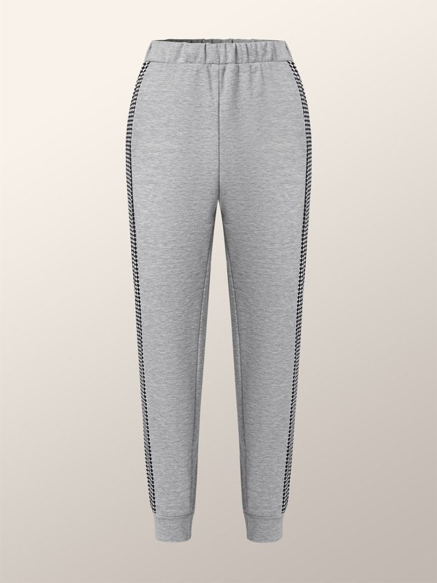 Casual Plain Loose Casual Mid Waist Pants