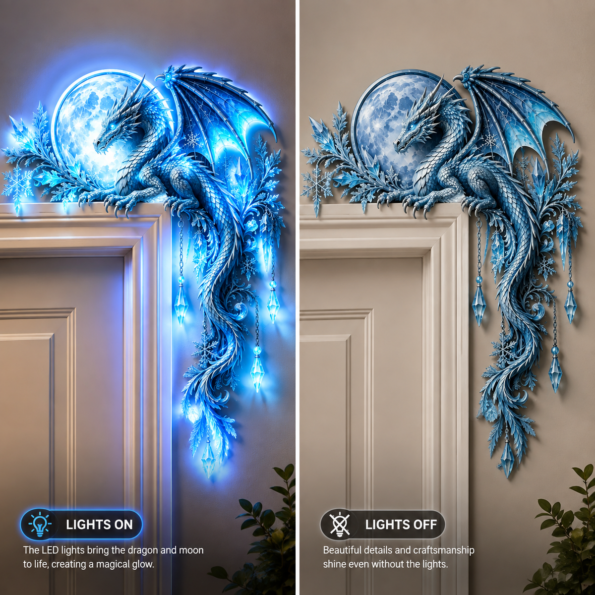 Dragon Moon Door Corner Light