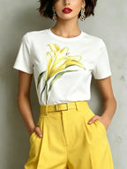 Urban Floral Printing  T-shirt