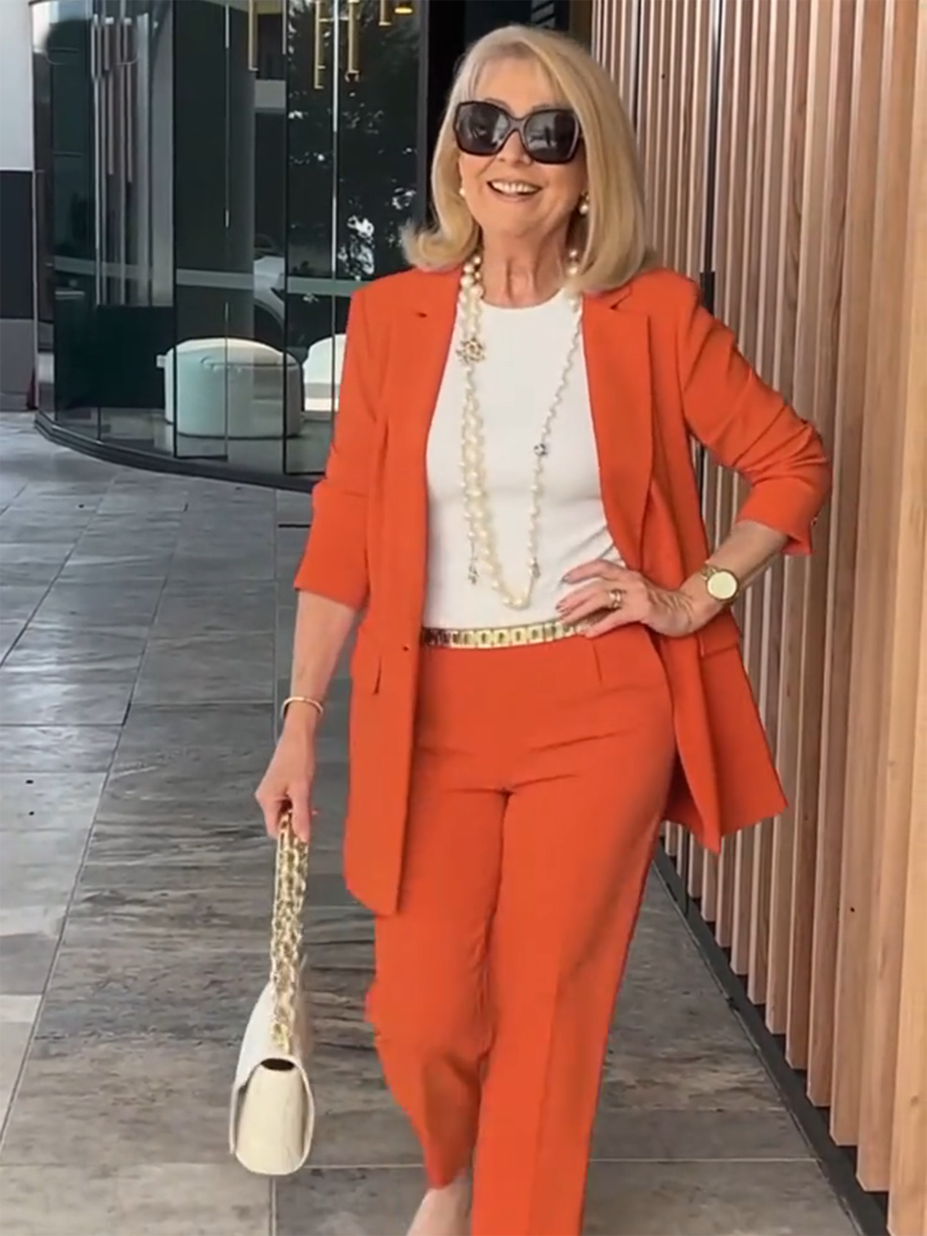 Two-Piece Suit Blazer Coat Pants Gorgeous Neutral Styles Suit