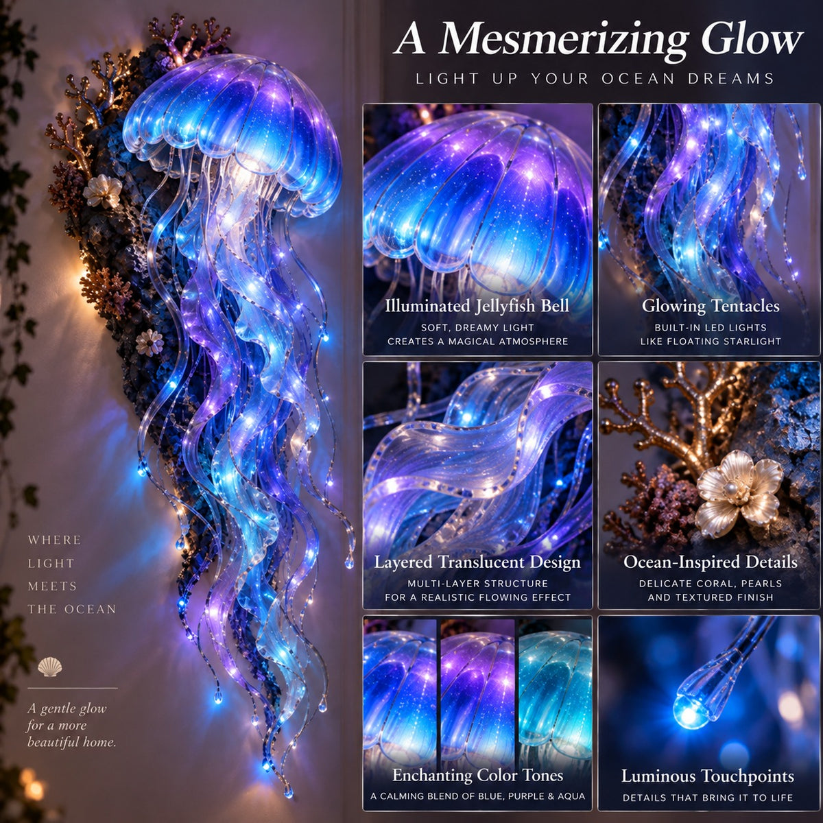 Ocean Legends Lighted Wall Decor Collection
