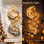 🌙 Moonlit Reindeer – Christmas Wall Light 🦌