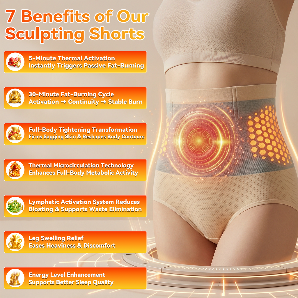 Moringa & Botanical 4-In-1 Thermo-Matrix Sculpting & Sweat-Enhancing Shorts