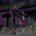 12 ft. Giant Sized Animated LED Hovering Witch