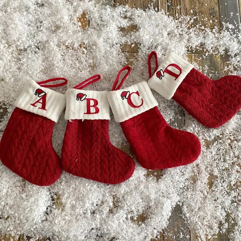 🎅Mini Initial Christmas Stocking