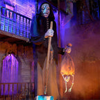 12-ft Lighted Talking Bone Collector Motion Activated Animatronic