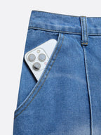 Distressing Loose Casual Plain Jeans