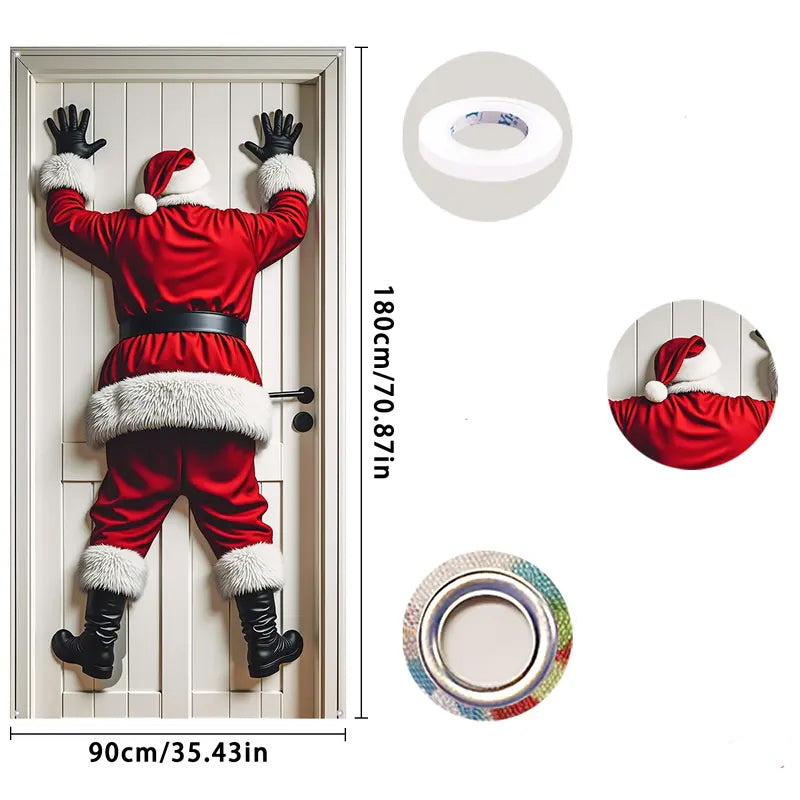 🎅🏻Christmas Door Backdrop Decoration Banner