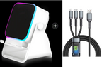 ⏳LAST DAY SALE ONLY ￡13.99!!✨🎅📱 5-in-1 Wireless Speaker Stand – Induction Audio & Phone Holder 🎵💡