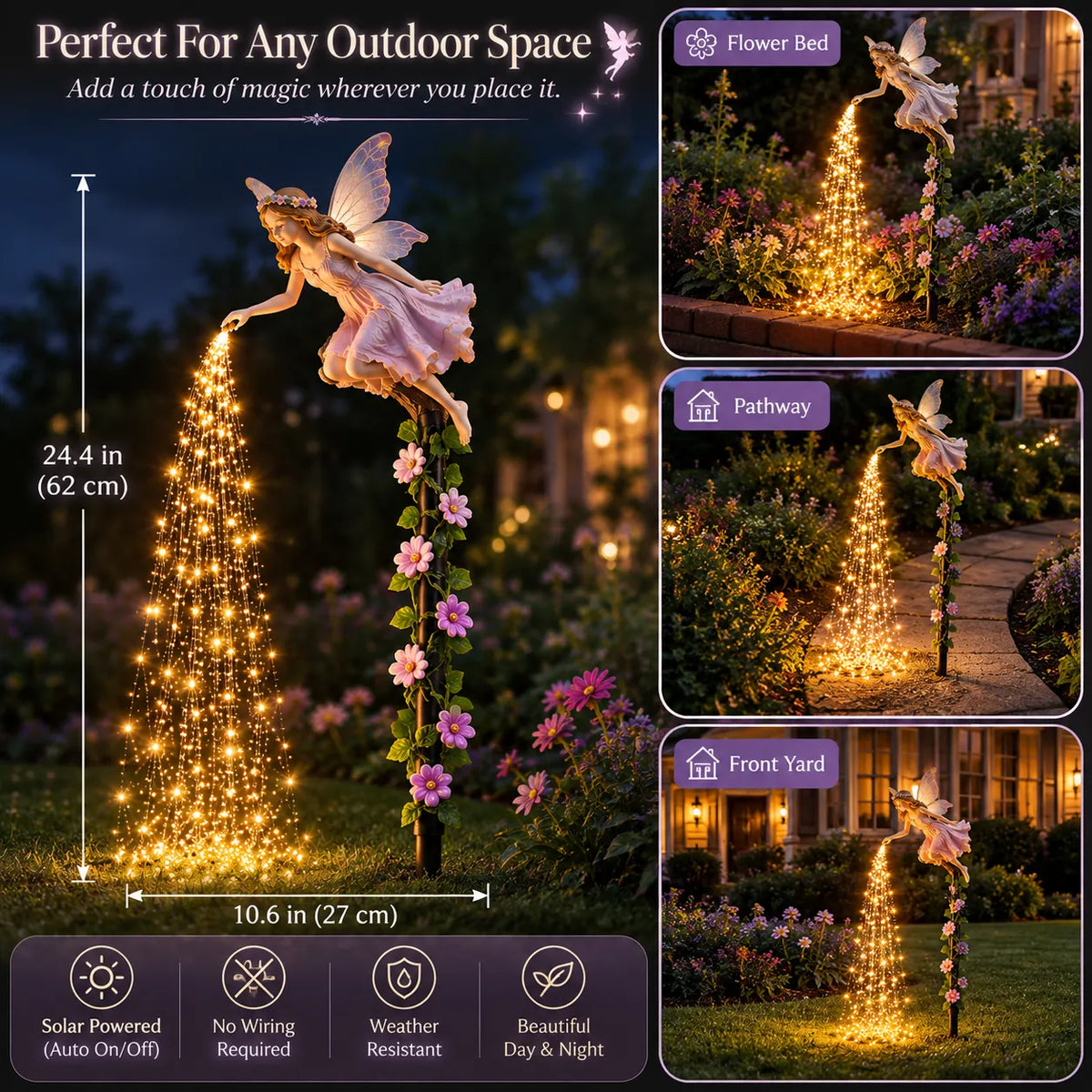 🧚‍♀️Fairy Sprinkling Magic Dust Garden Light🌸