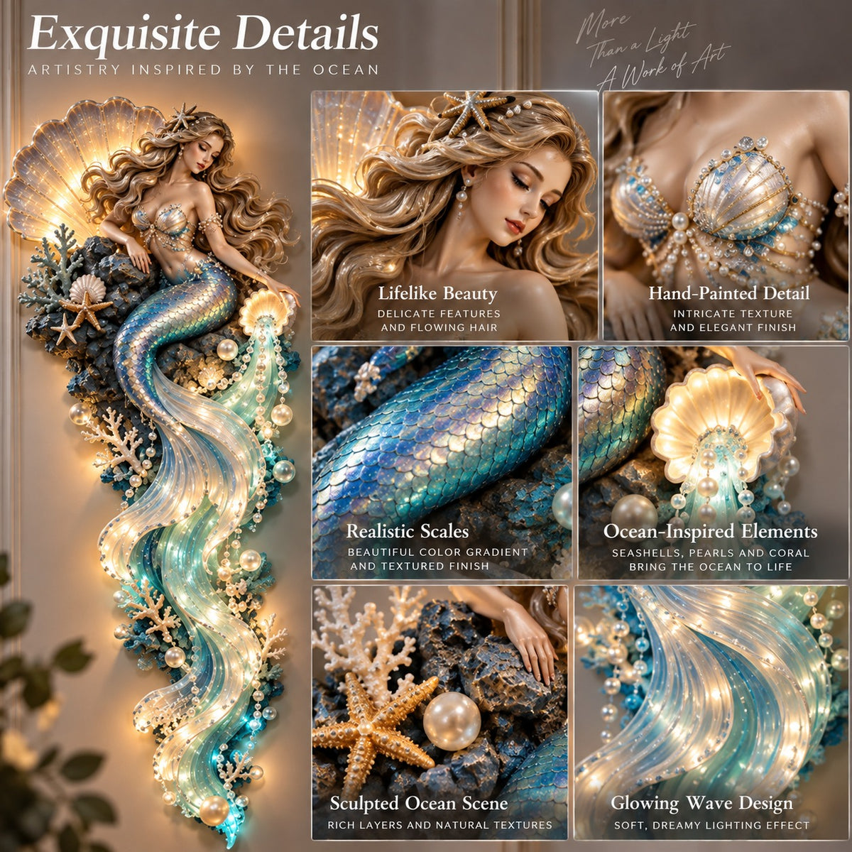 Ocean Legends Lighted Wall Decor Collection