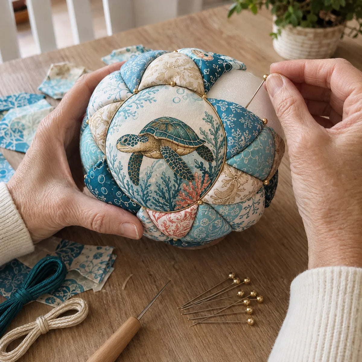 🌊 Beginner-Friendly DIY Ocean Treasures Patchwork Ornament Kit Collection