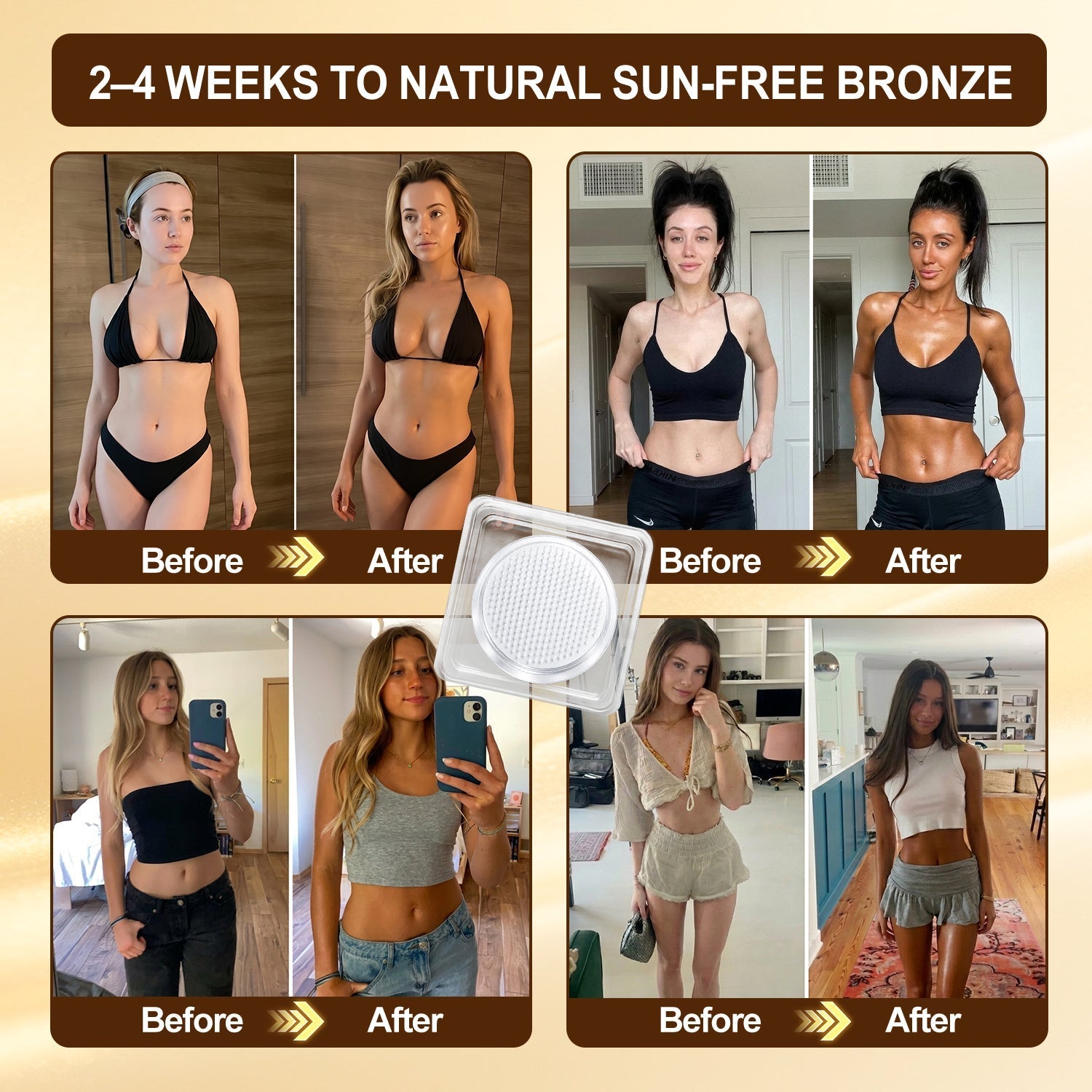 Official Store | Hiskin® Sunless Instant Bronze Tanning Microneedle Patch US (Just once a day) Visible Bronze Glow in 7 Days No UV, No Orange, No Streaks, No DHA, No Mess.