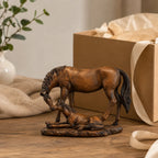 Vintage Mother & Foal Horse Figurine