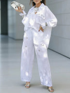 Casual Plain Straight Pants