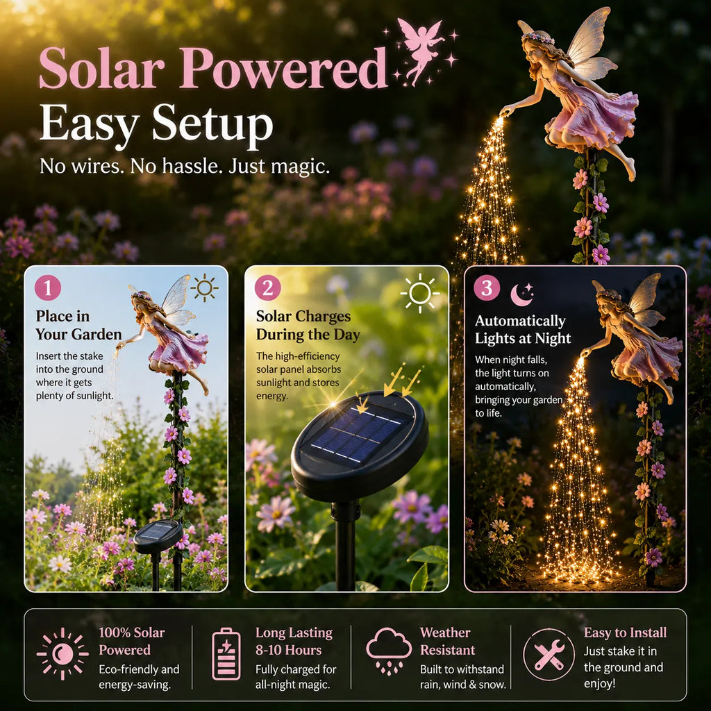🧚‍♀️Fairy Sprinkling Magic Dust Garden Light🌸