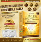 Official Store | Hiskin® Sunless Instant Bronze Tanning Microneedle Patch US (Just once a day) Visible Bronze Glow in 7 Days No UV, No Orange, No Streaks, No DHA, No Mess.