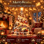 💯 Last day 49% OFF - 🎄Christmas Village Projection Centerpiece