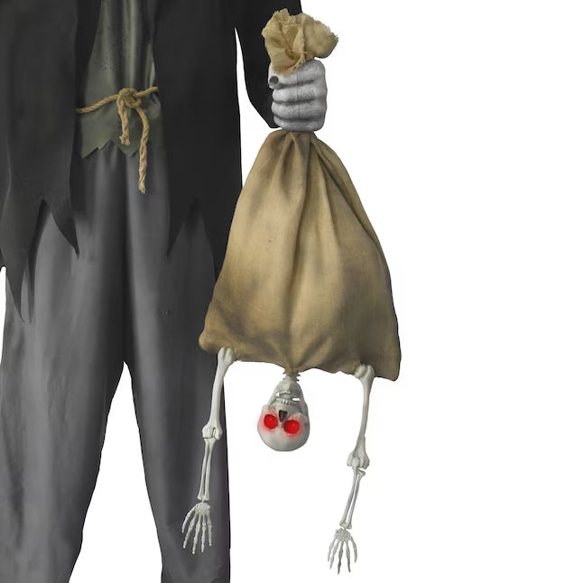 12-ft Lighted Talking Bone Collector Motion Activated Animatronic