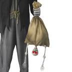 12-ft Lighted Talking Bone Collector Motion Activated Animatronic