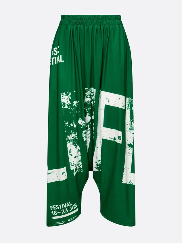 Casual Text Letters Harem Pants