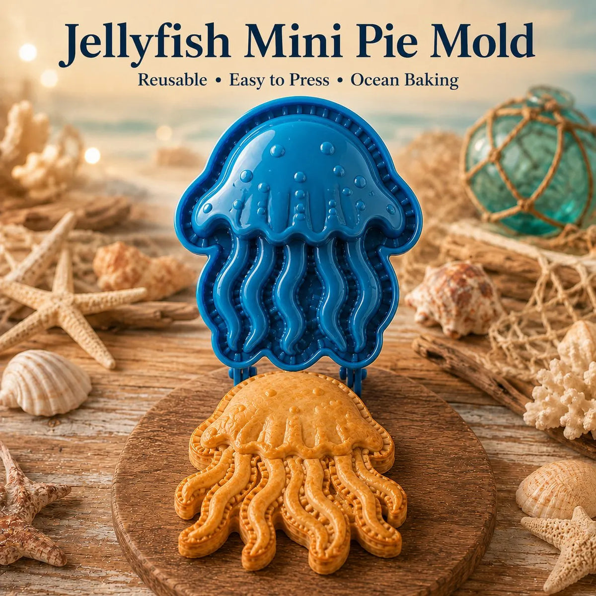 🌊 8-Design Ocean Filled Pie Press Collection