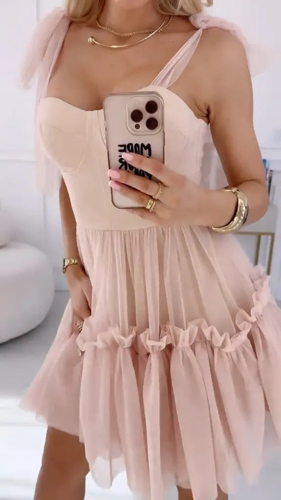 Sweetheart NeckCute A-Line Homecoming Ruffle Party Dress
