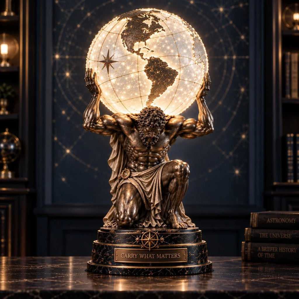 Atlas Celestial Globe Table Lamp