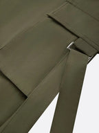 Casual Solid Relaxed Cargo Pants