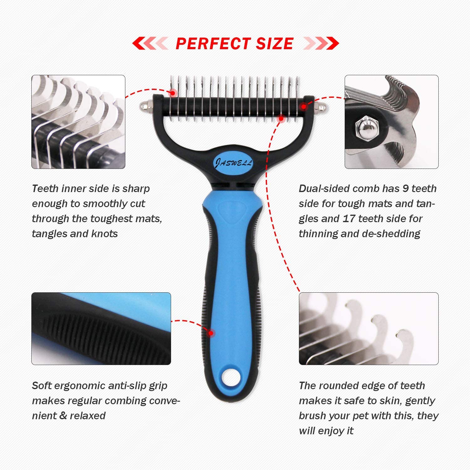 JASWELL Pet Grooming Tool- 2