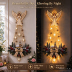🔥 Last Day! 49% OFF🔥 👼✨ Angel Christmas LED Waterfall Wall Decor✨
