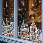 ⏳LAST DAY SALE ONLY￡6.99!🎁🎄 Christmas Village Window Sticker Set