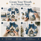 Christmas Fabric Wreath DIY Kit