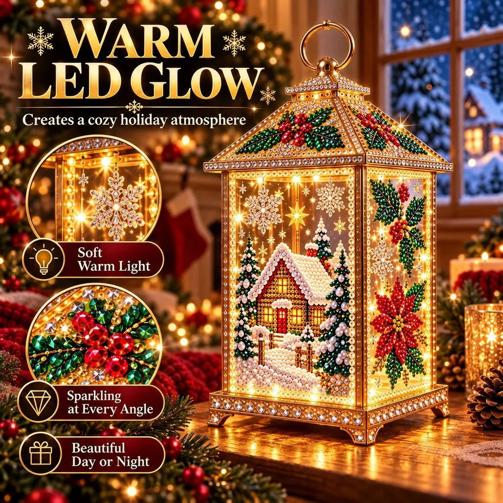 🌟DIY Light-Up Diamond Art Lantern